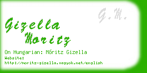 gizella moritz business card