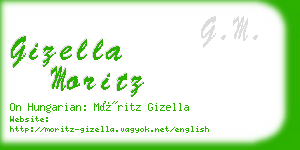 gizella moritz business card